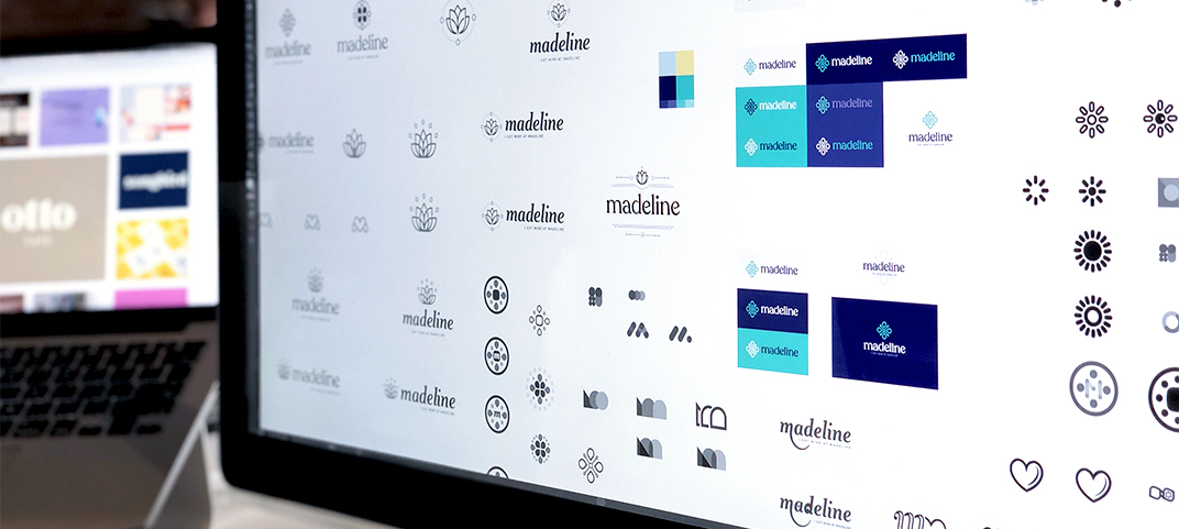 branding elements being displayed across a branding board.