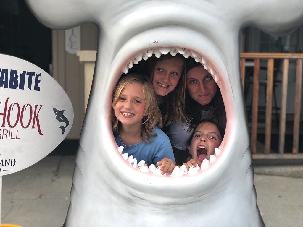 Alexa and her kids inside a shark Alexa and her kids inside a shark