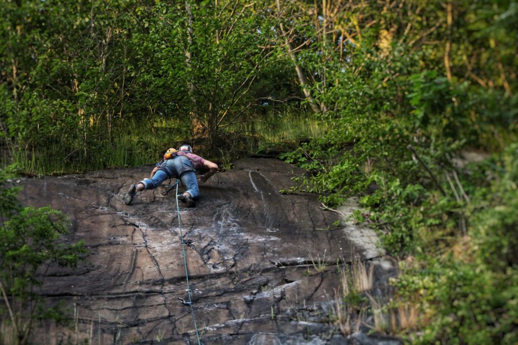 Eric Climbing